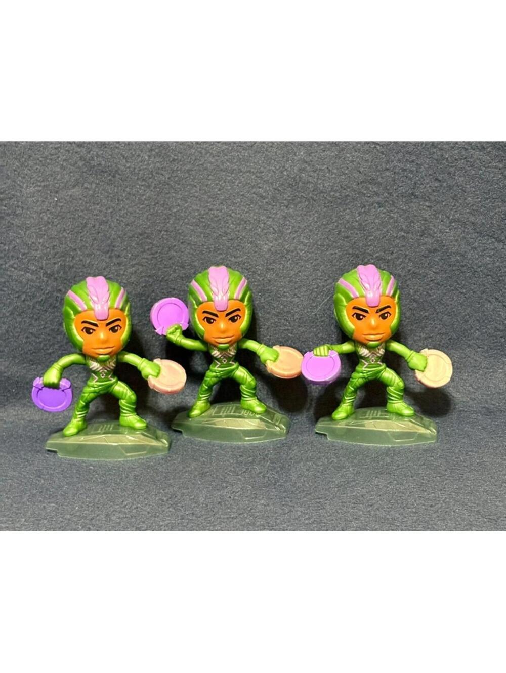 Set of 3 McDonald’s Happy Meal Toy Black Panther Wakanda Forever Nakia